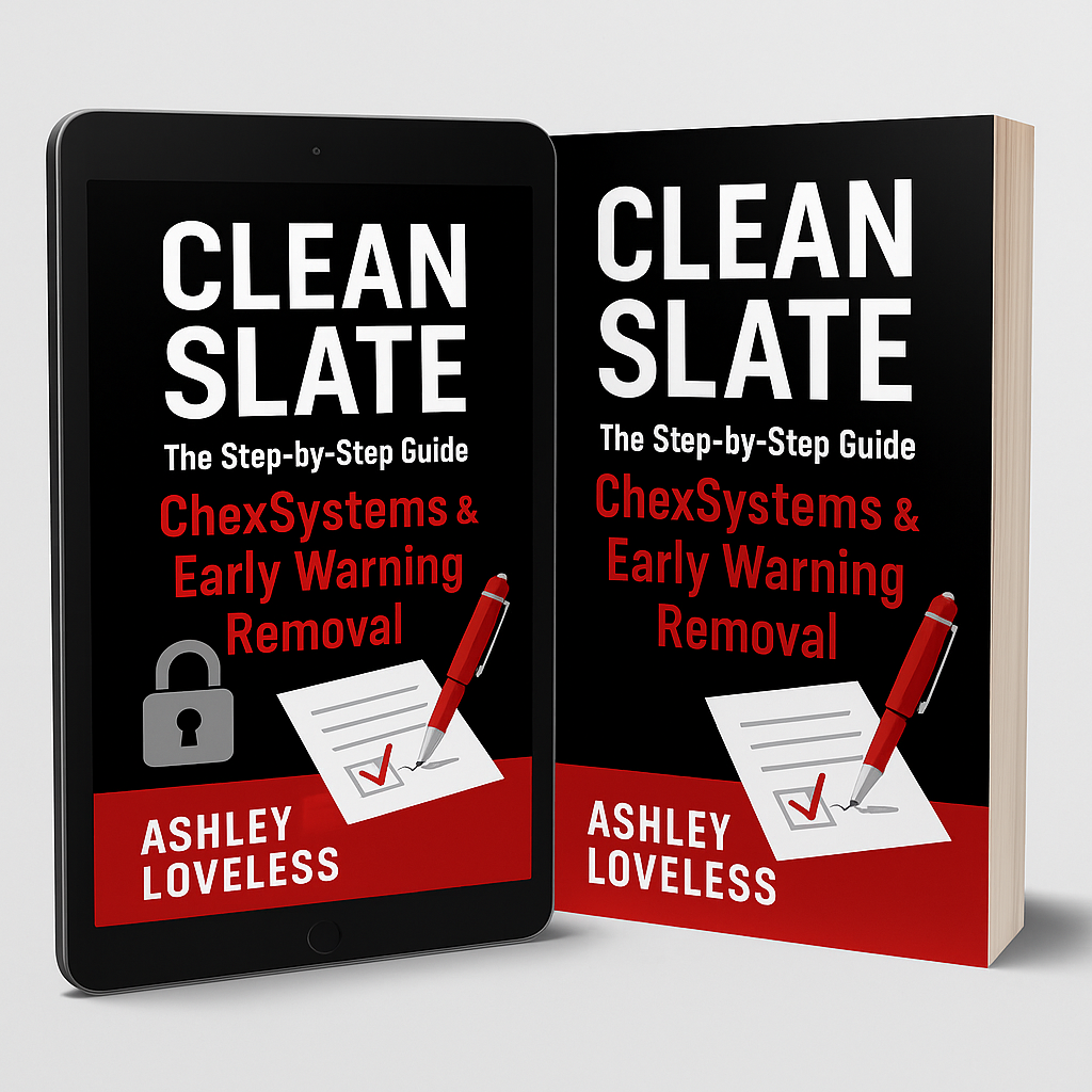 CLEAN SLATE: The Step-by-Step Guide to ChexSystems & Early Warning Removal