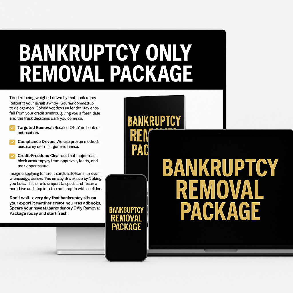 Bankruptcy Removal ONLY ( Per Filing)