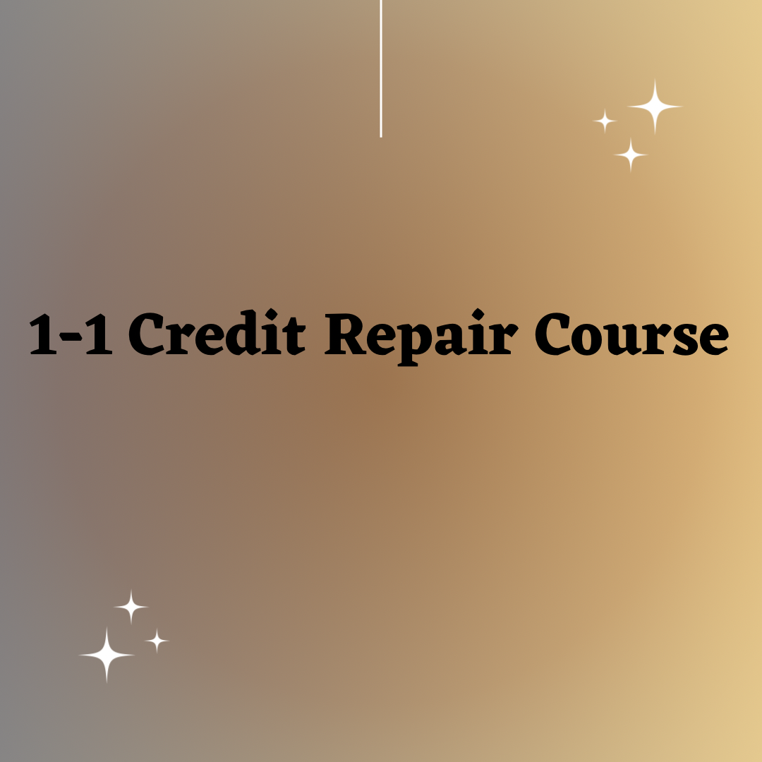 Credit Repair 1-1 course