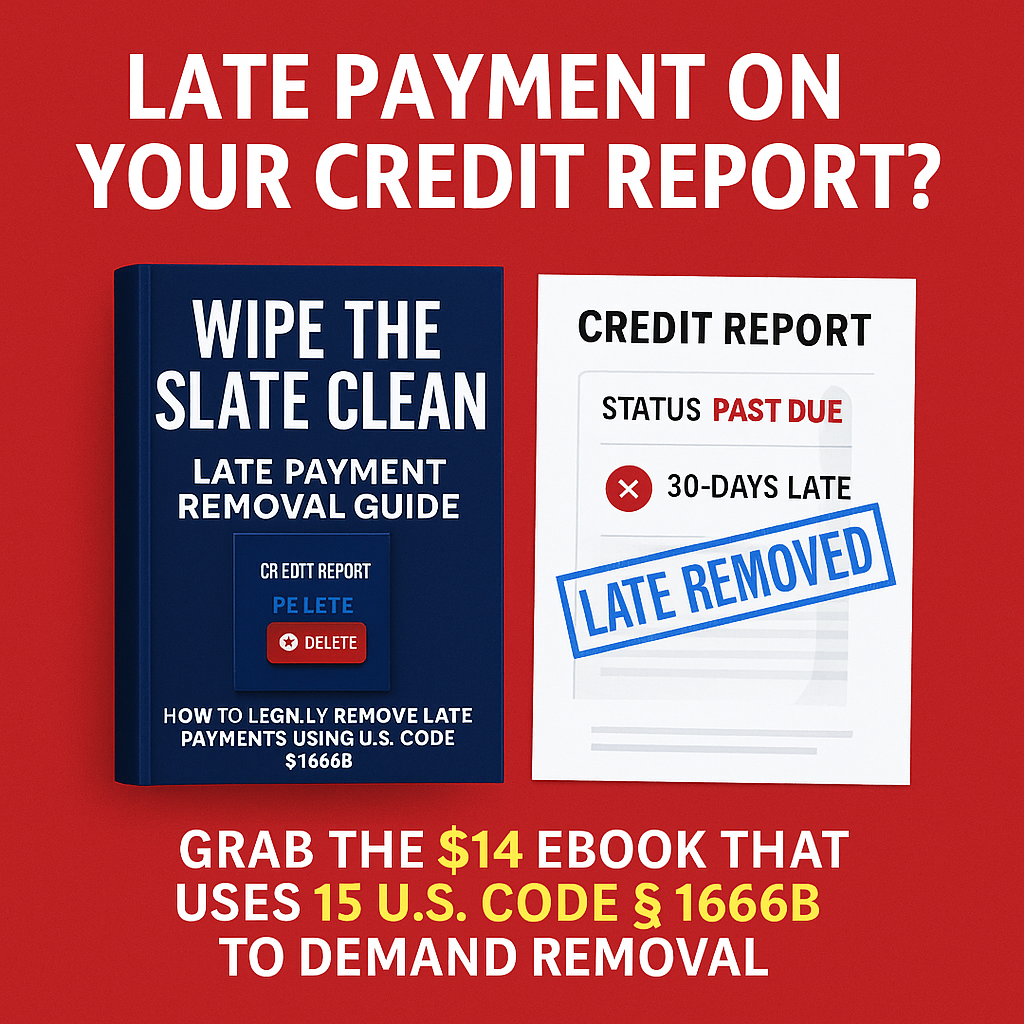 Late Payment Removal Ebook