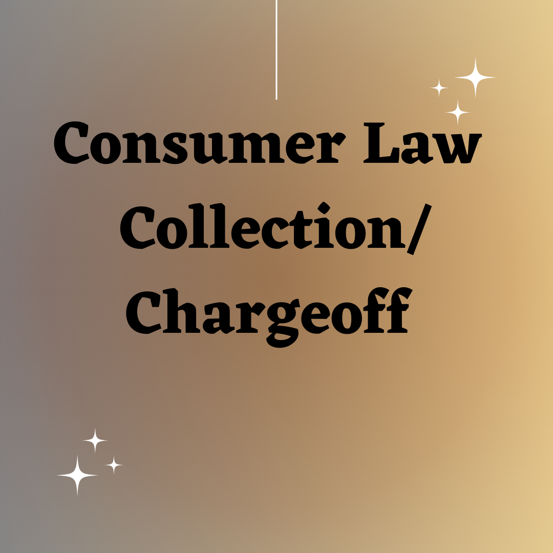 Consumer Law Collection/Chargeoff Letter